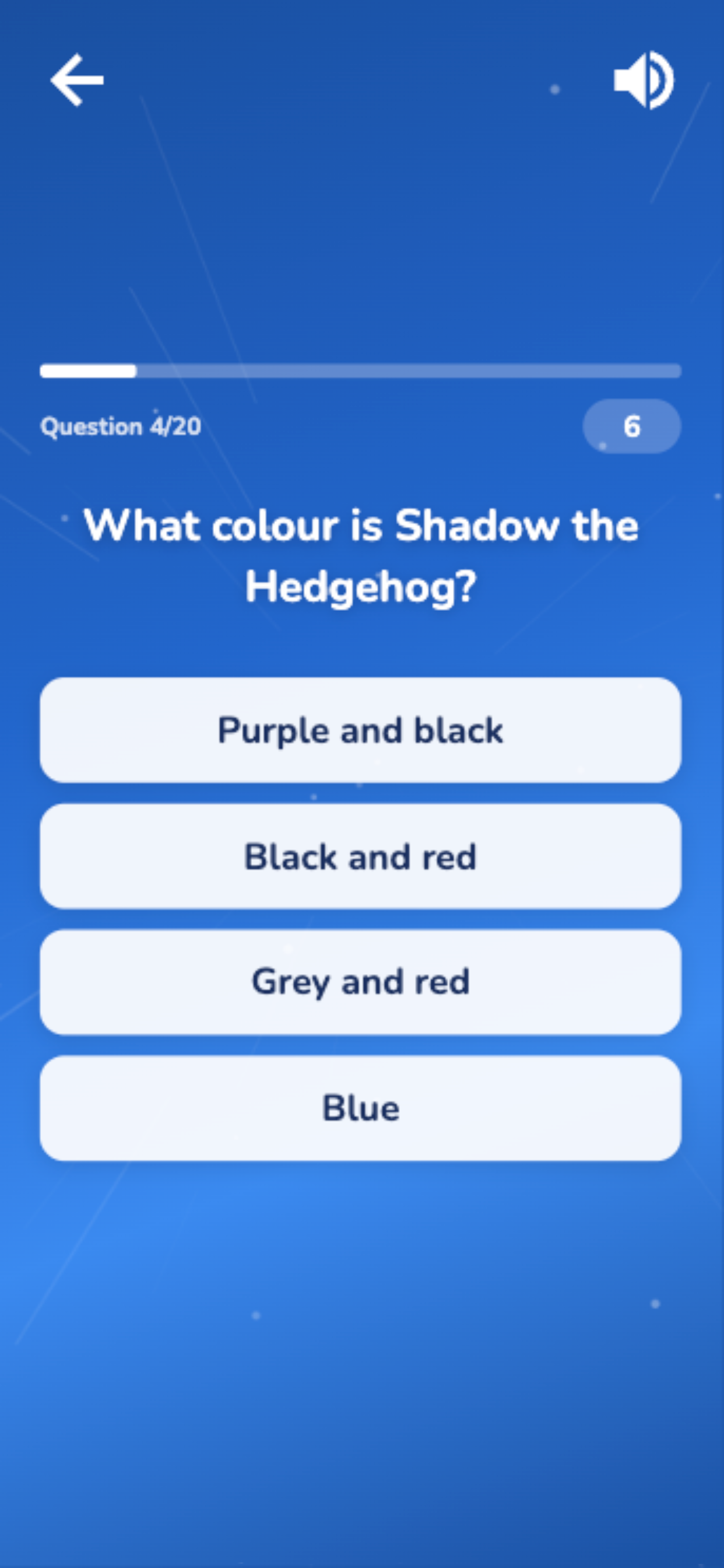 Trivia Quiz for Sonic