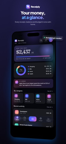 Receiply: AI Receipt Scanner screenshot