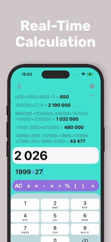 Clear Calc – Native Calculator screenshot