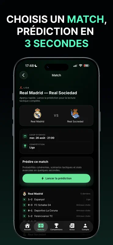 Elofoot - Prédictions Foot IA screenshot 1 of 6