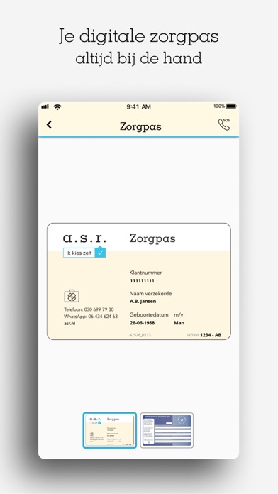 Zorg - Ik kies zelf van a.s.r. Screenshot