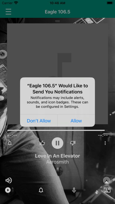 Eagle 106.5 iPhone screenshot 1 - Entertainment app
