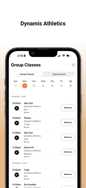 Dynamis Athletics Member App screenshot 3