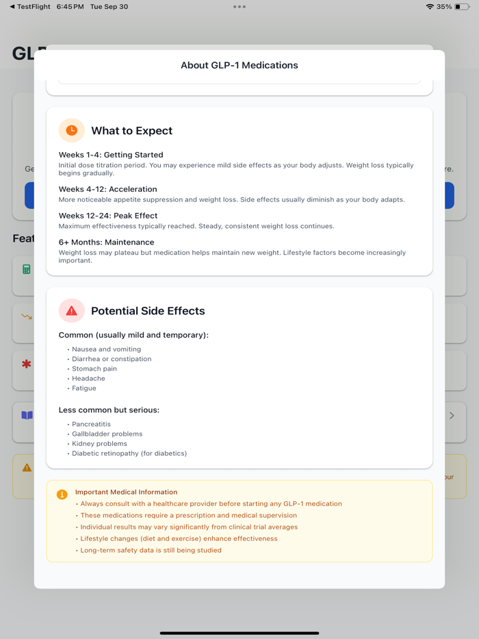 GLP-1 Weight Loss Calculator