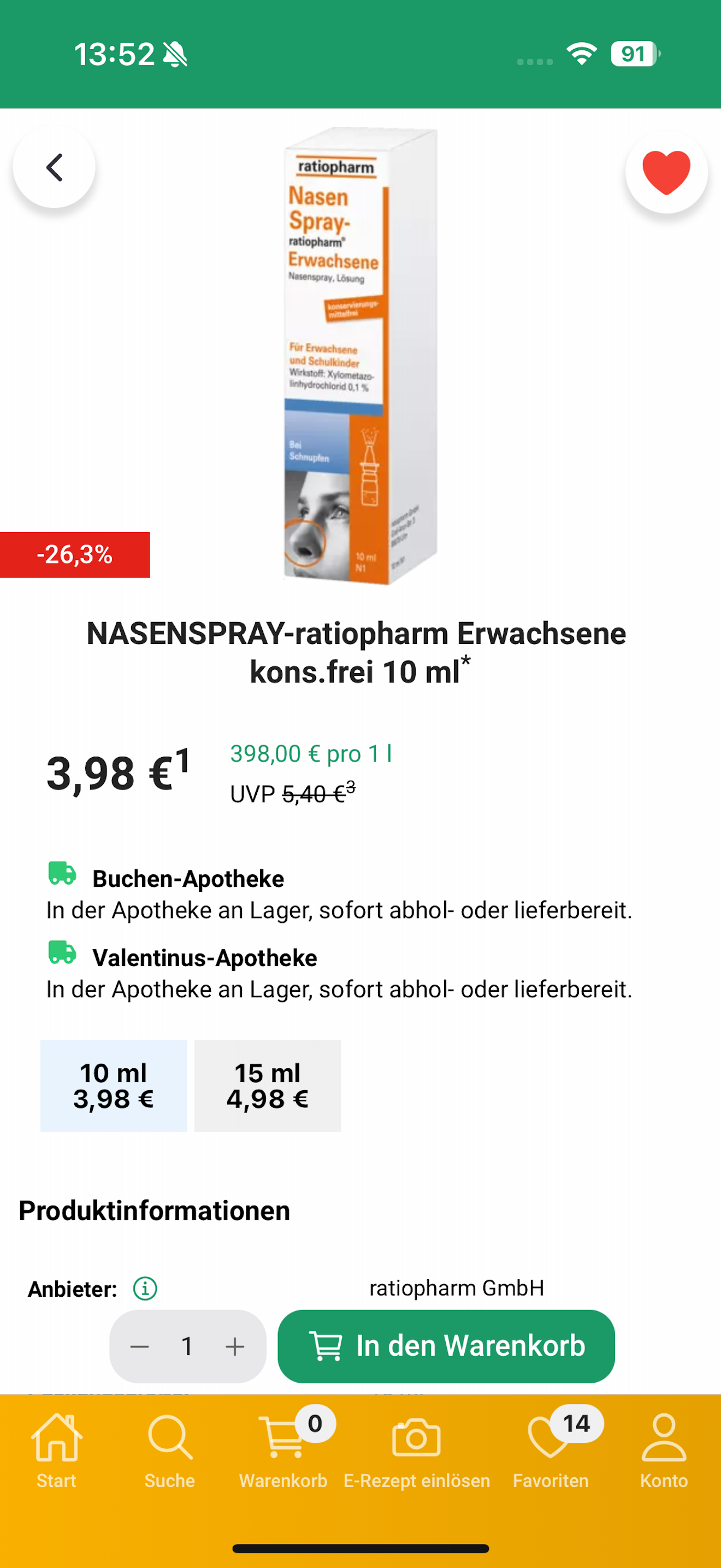 Buchen Apotheke Lohr screenshot 4