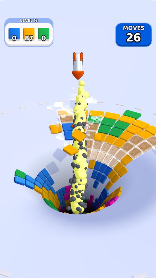 #10. Tetri Hole (iOS) 由: Bugbomb
