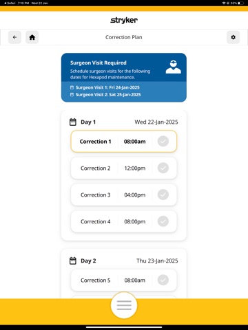 Stryker HexConnect iPad screenshot