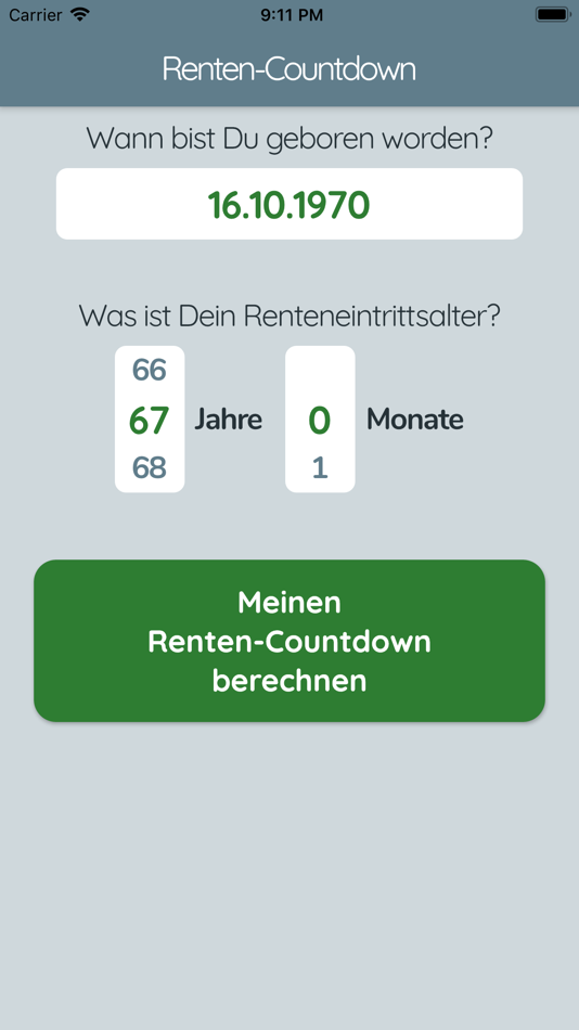 #2. Countdown zur Rente (iOS) بواسطة: Phillip Steffensen