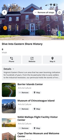 Visit Eastern Shore, VA iPhone screenshot