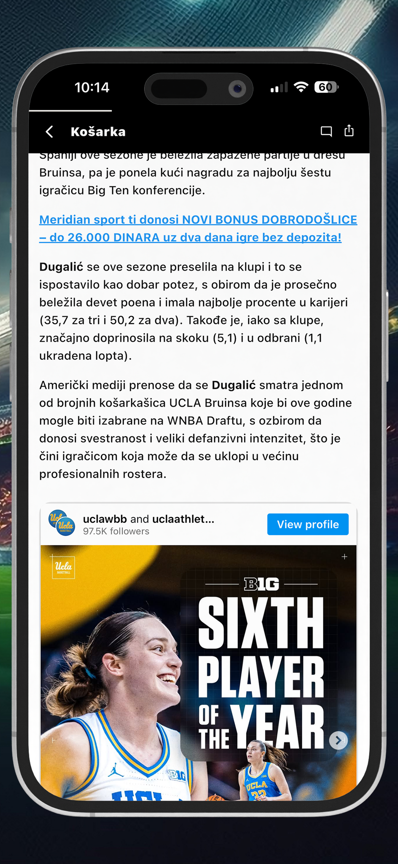 Meridian Sport Srbija screenshot 3