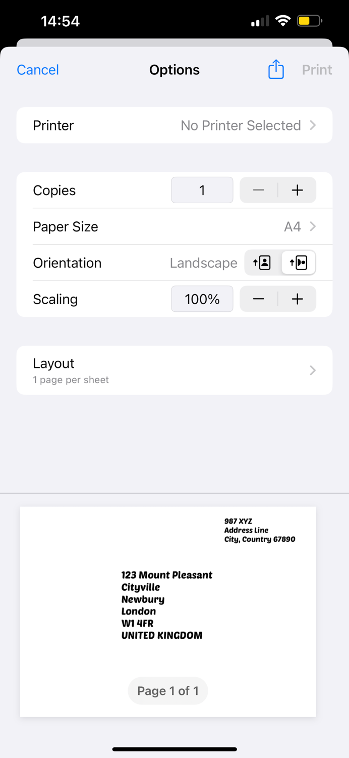 Envelope Address Label Maker