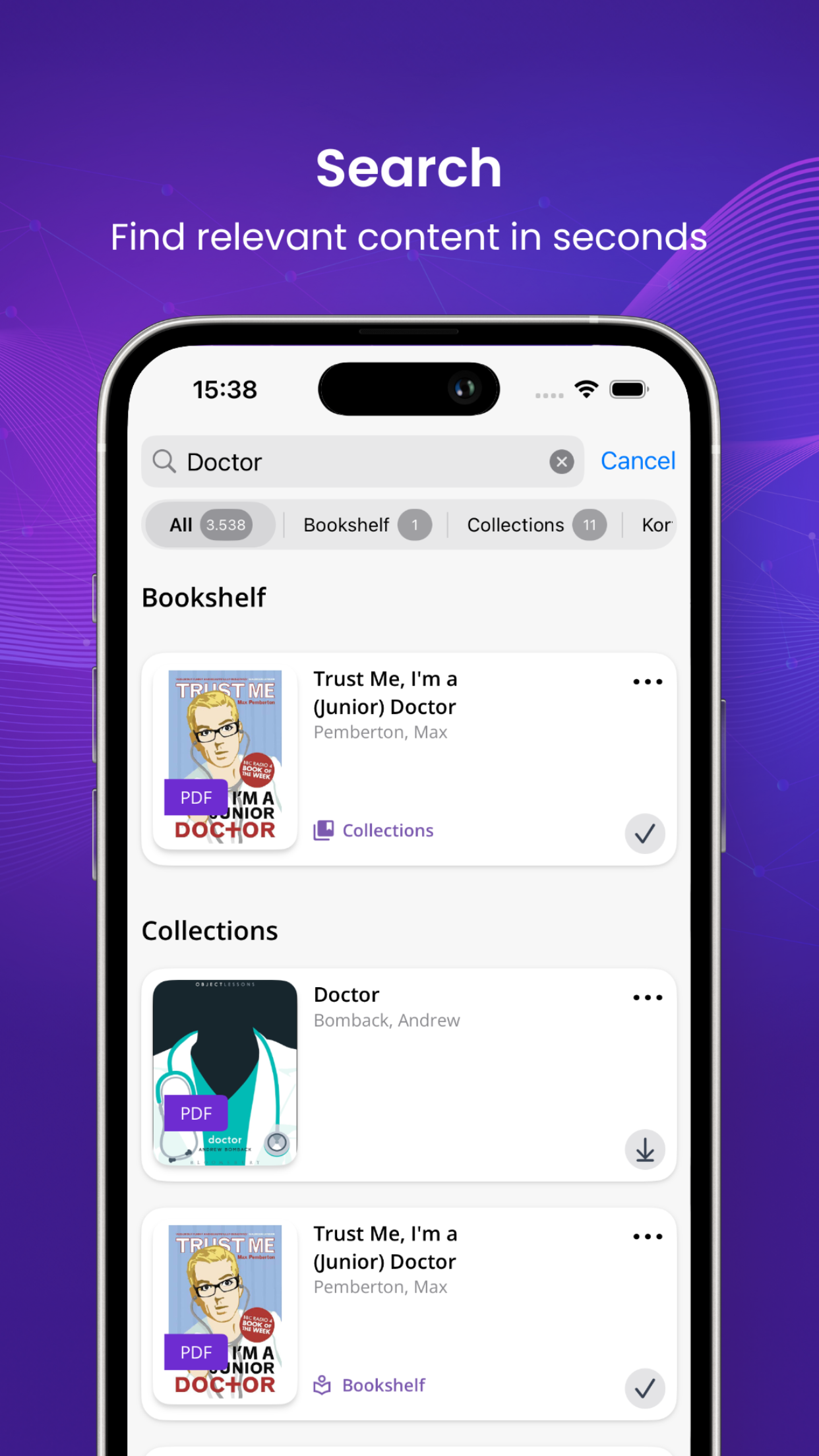Kortext screenshot 2