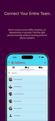 EvoKomms screenshot