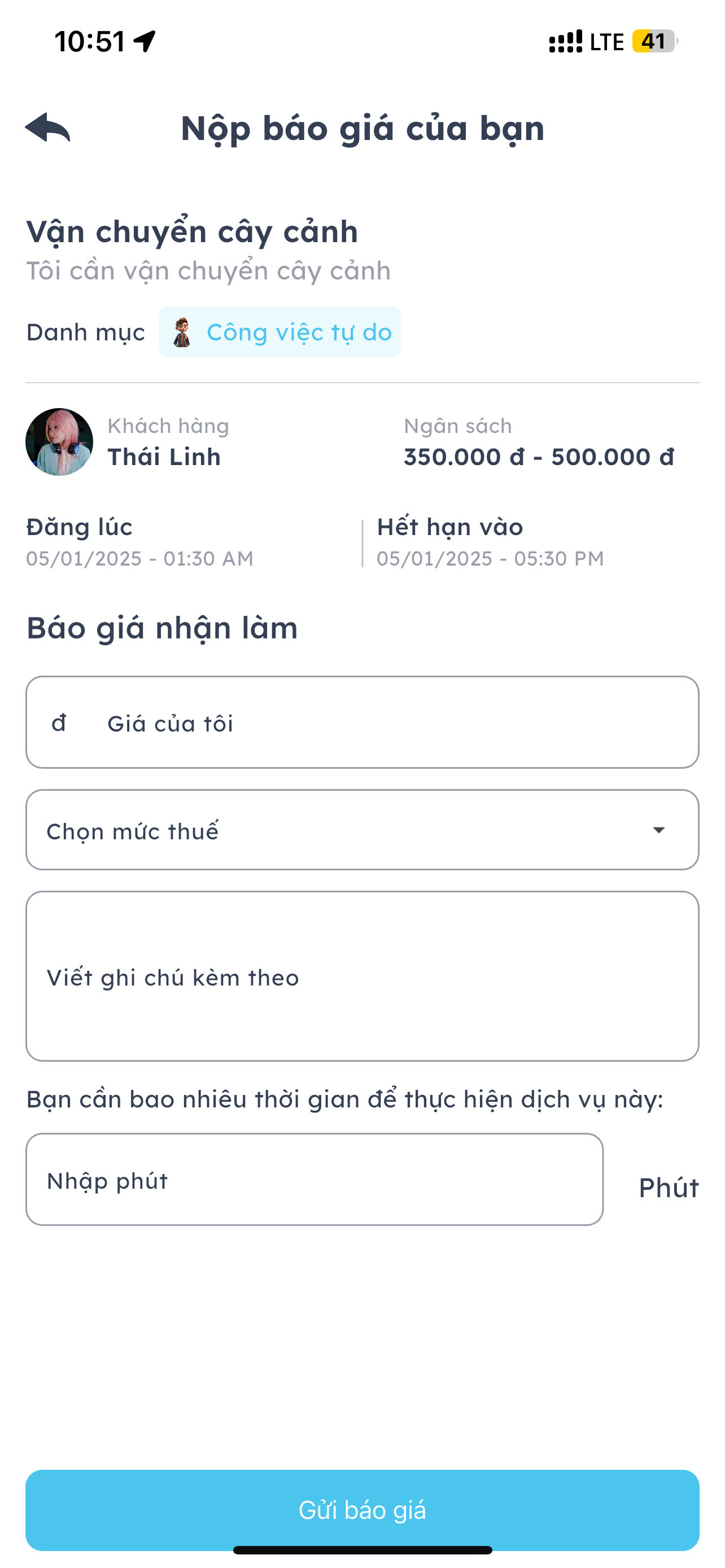 TaDa NCC: Quản Lý Dịch Vụ