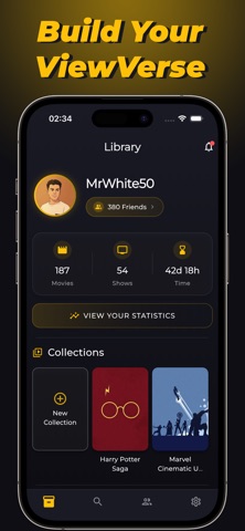 ViewVerse - Movie & TV Tracker iPhone screenshot