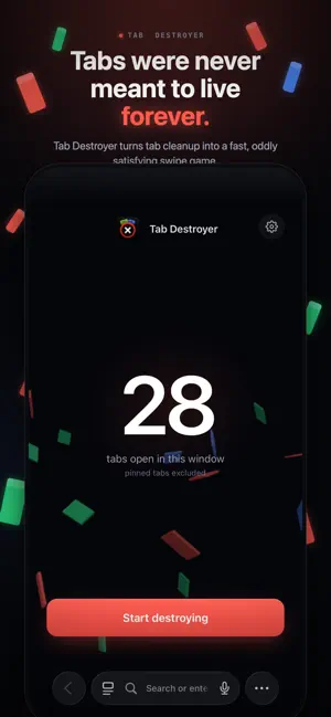 Tab Destroyer: Hoarder Cleaner screenshot 1
