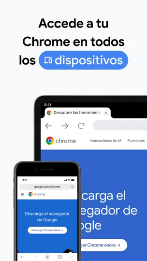 Captura de pantalla de Google Chrome en iPhone 6