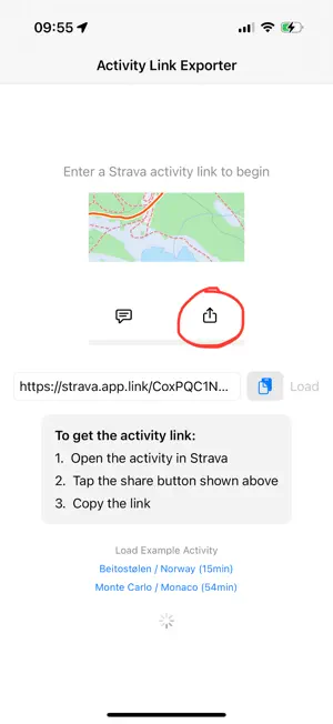 Data Export for Strava screenshot 1