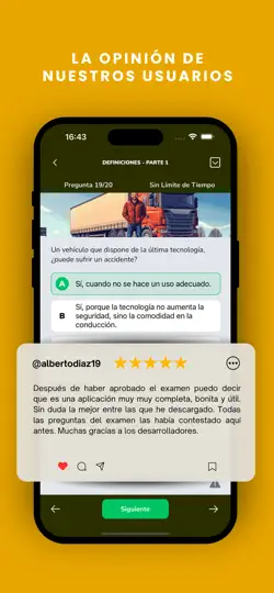 Captura de pantalla de Tests De Autoescuela: Camión en iPhone 2