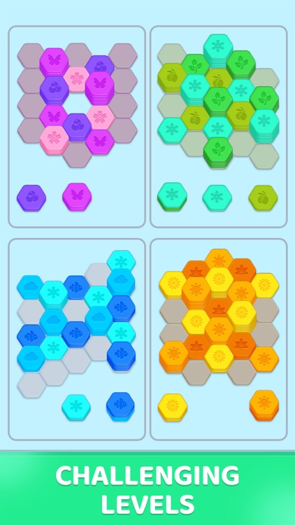 Hexagon Sort: Emoji Match 3d screenshot-4
