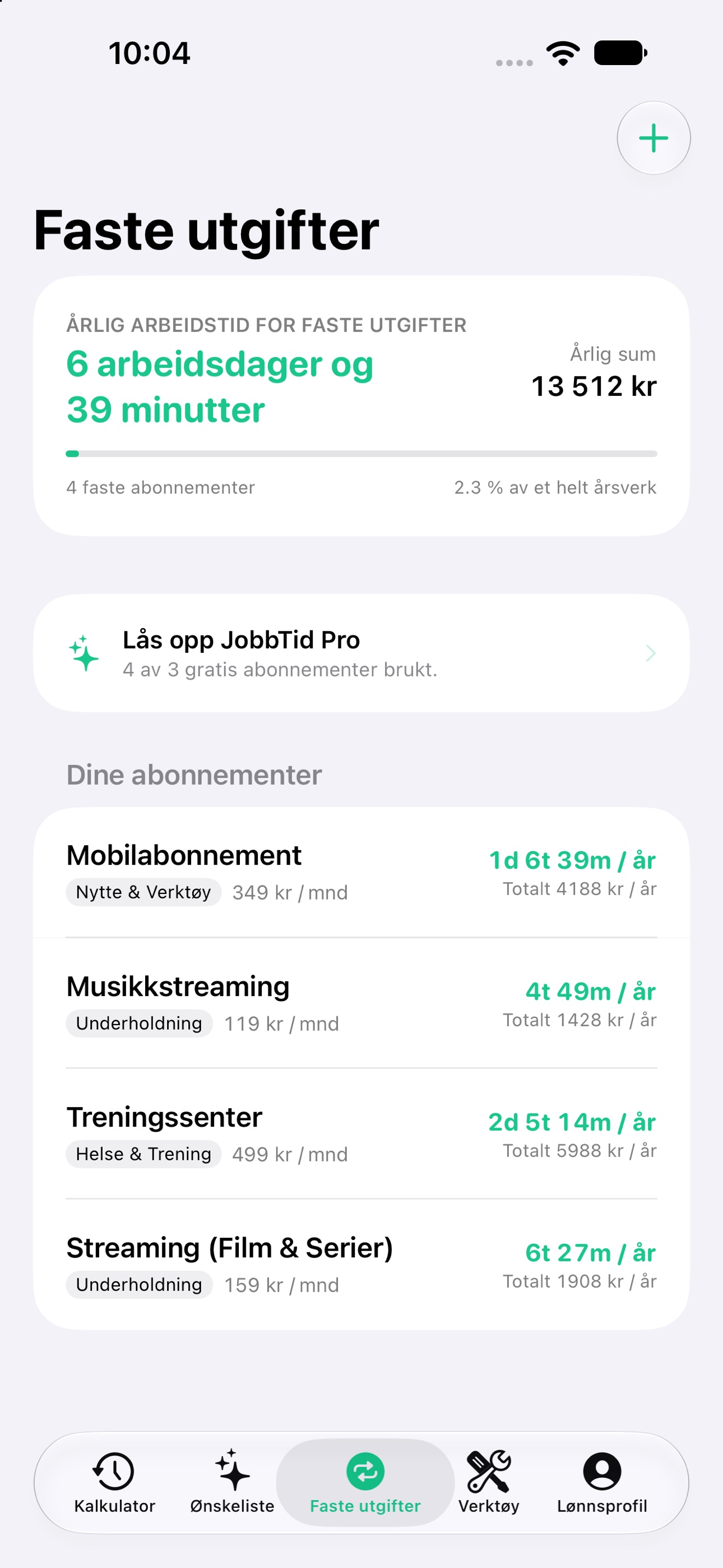 Screenshot 3 of Cost in Time: Price to Hours