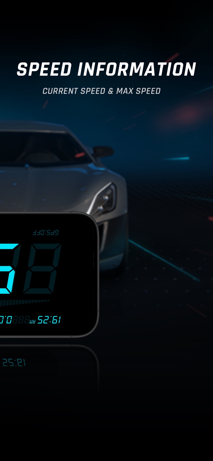 HUD Speedometer Speed Monitor iphone screenshot 2