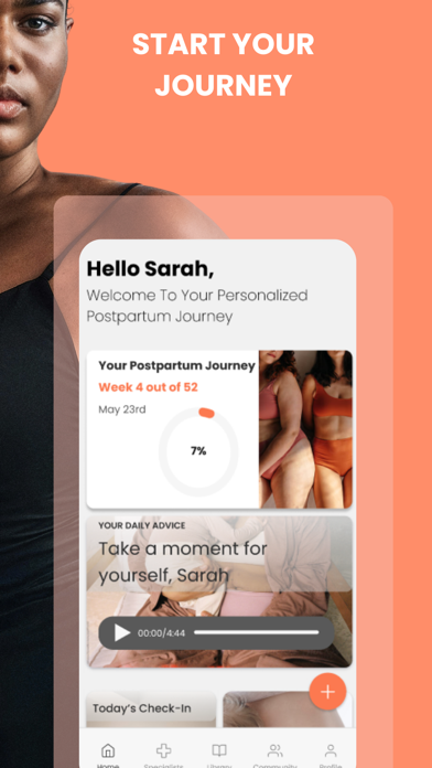 Motherocity Postpartum Tracker Screenshot
