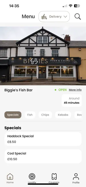Biggies Fish Bar screenshot 1