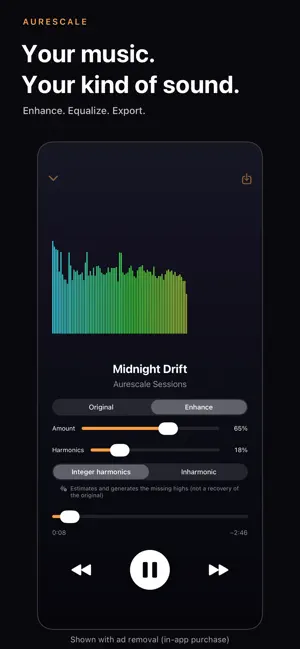 Aurescale: Music Player & EQ screenshot 1