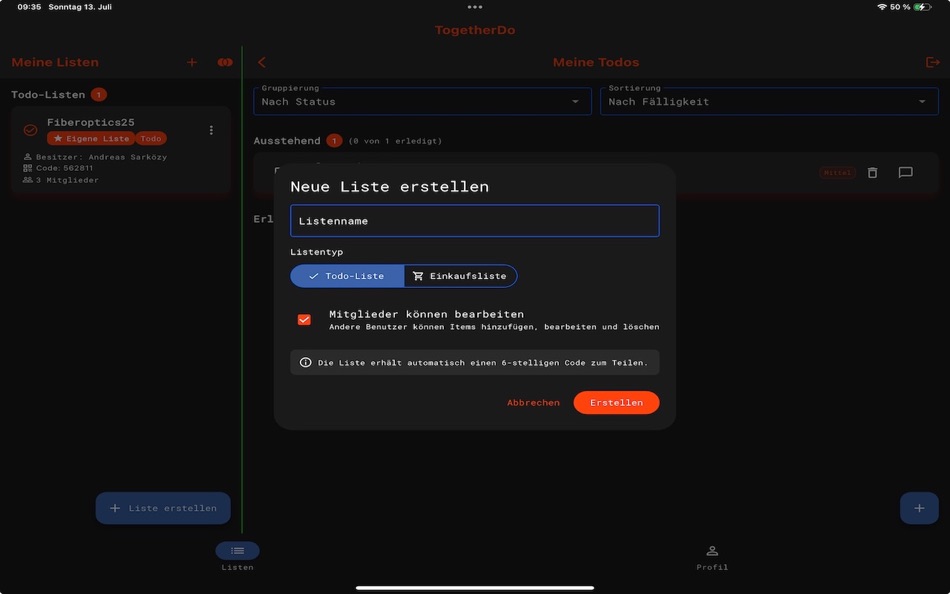 ToGetherDo (macOS) Göre: Martin Bundschuh