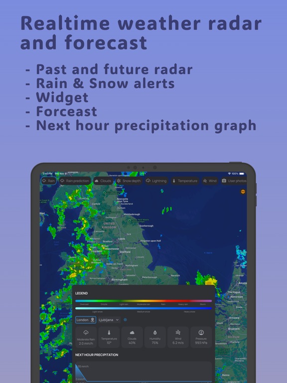Screenshot #4 pour Rain Radar App