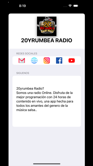 20yrumbea Radio Screenshot