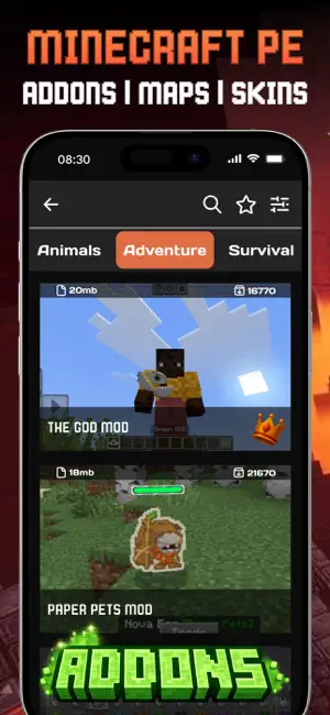 Curseforge Addons for MCPE iPhone screenshot 2