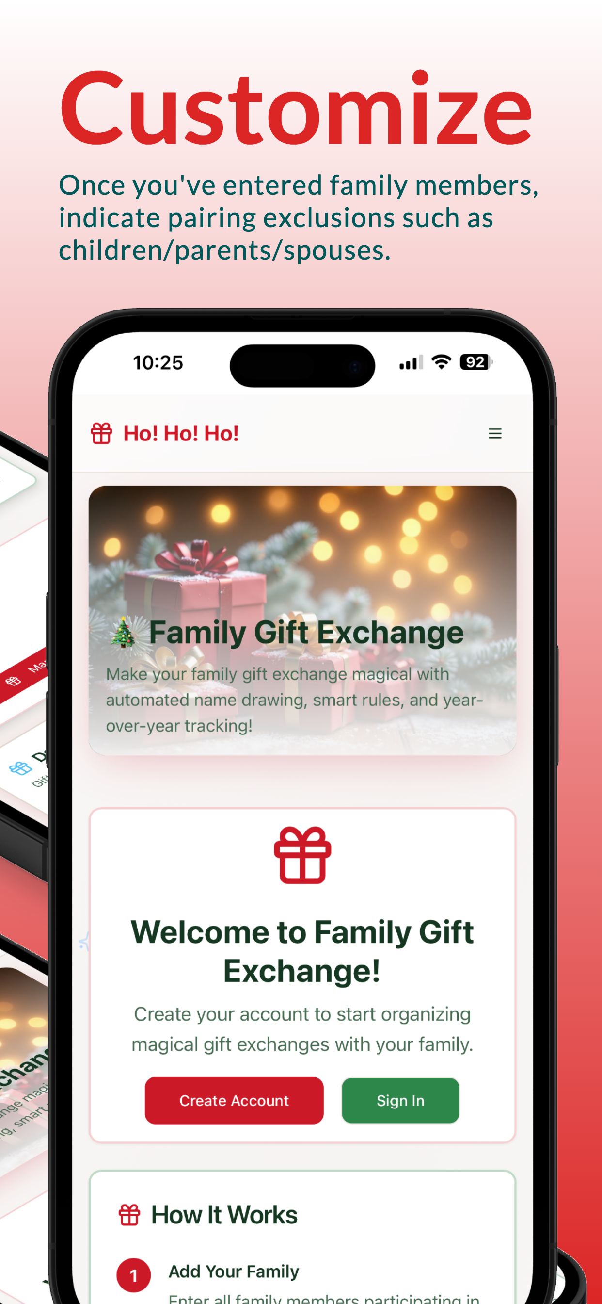 Family Gift Exchange Generator