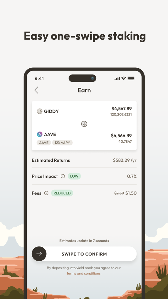 #6. Giddy: Secure Crypto Wallet (iOS) 由: DefiQ