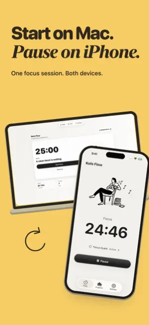 Kofe Flow: Pomodoro Timer screenshot 4