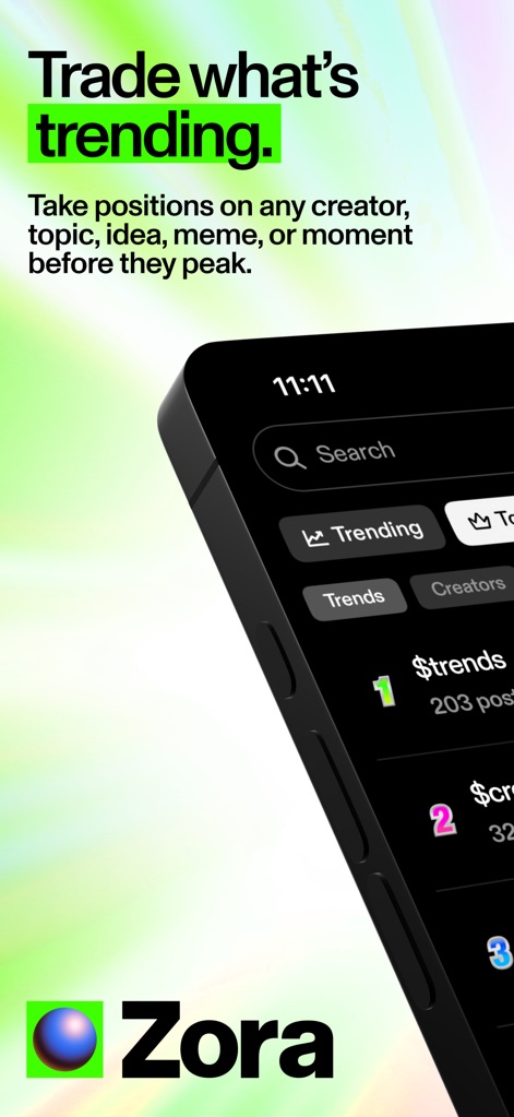 Zora: Trade what’s trending - Social Networking App | MWM
