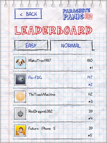 Parachute Panic iPad screenshot