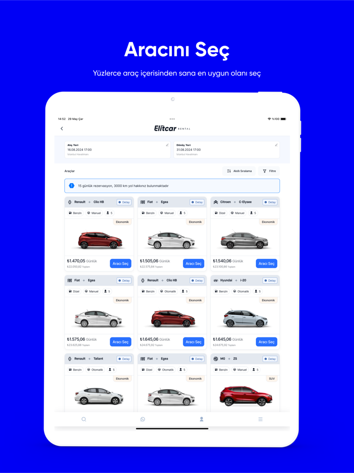 Elitcar Rental Araç Kiralama