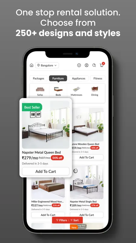 Rentomojo - Furniture on Rent screenshot 5 of 9