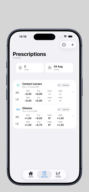 Lens Passport - Eye Rx Tracker screenshot 2