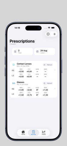 Lens Passport - Eye Rx Tracker Screenshot 2 of 3