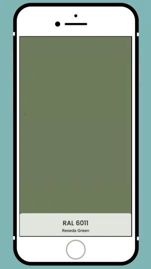 Скриншот RAL Colours на iPhone 8