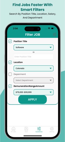 USA Gov FEDERAL jobs Update iPhone screenshot