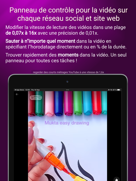 Screenshot #5 pour ClipGlider-video speed control