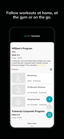 YouFit Training Hub Screenshot 3 of 6