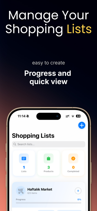 Simplio Shopping List Planner Screenshot 1 of 8