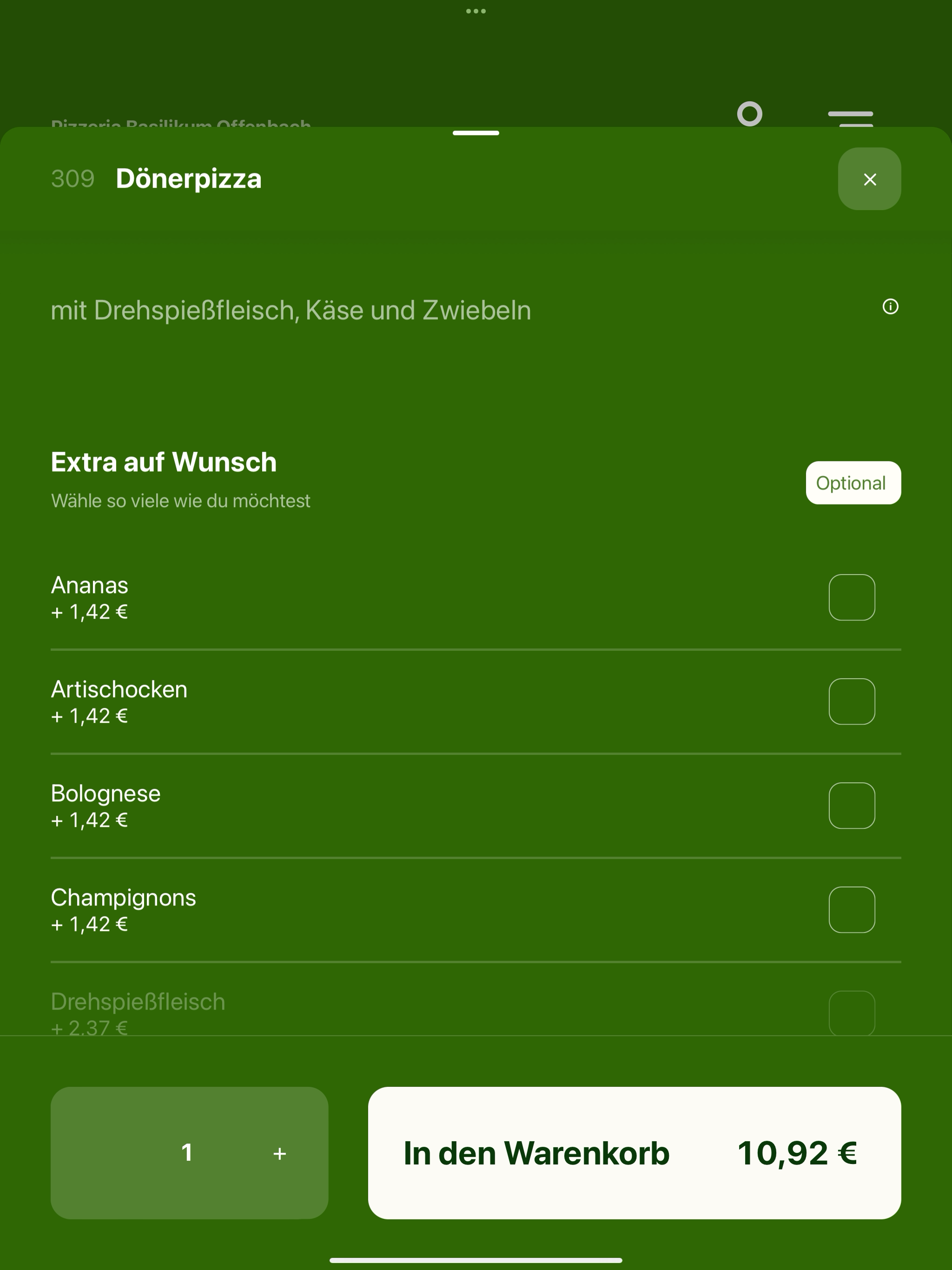 Pizzeria Basilikum Offenbach screenshot 8
