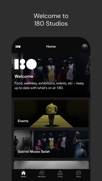 Screenshot 1 of 180 Studios App