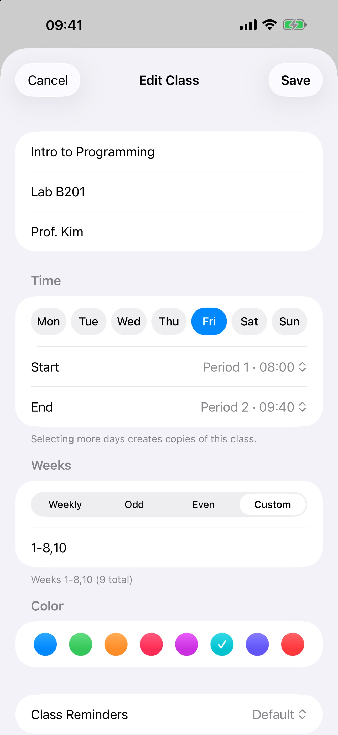 Screenshot 3 of Timetable: Ad-Free Schedule
